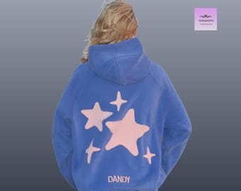 Sudadera con capucha estampada Dandy Star para mujer