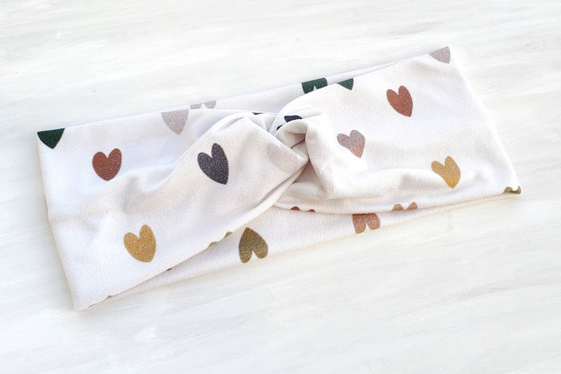 Knot Headband Turban Headband Yoga Headband Soft Headband Twist Headband Nurse Headband Earthy Hearts Headband