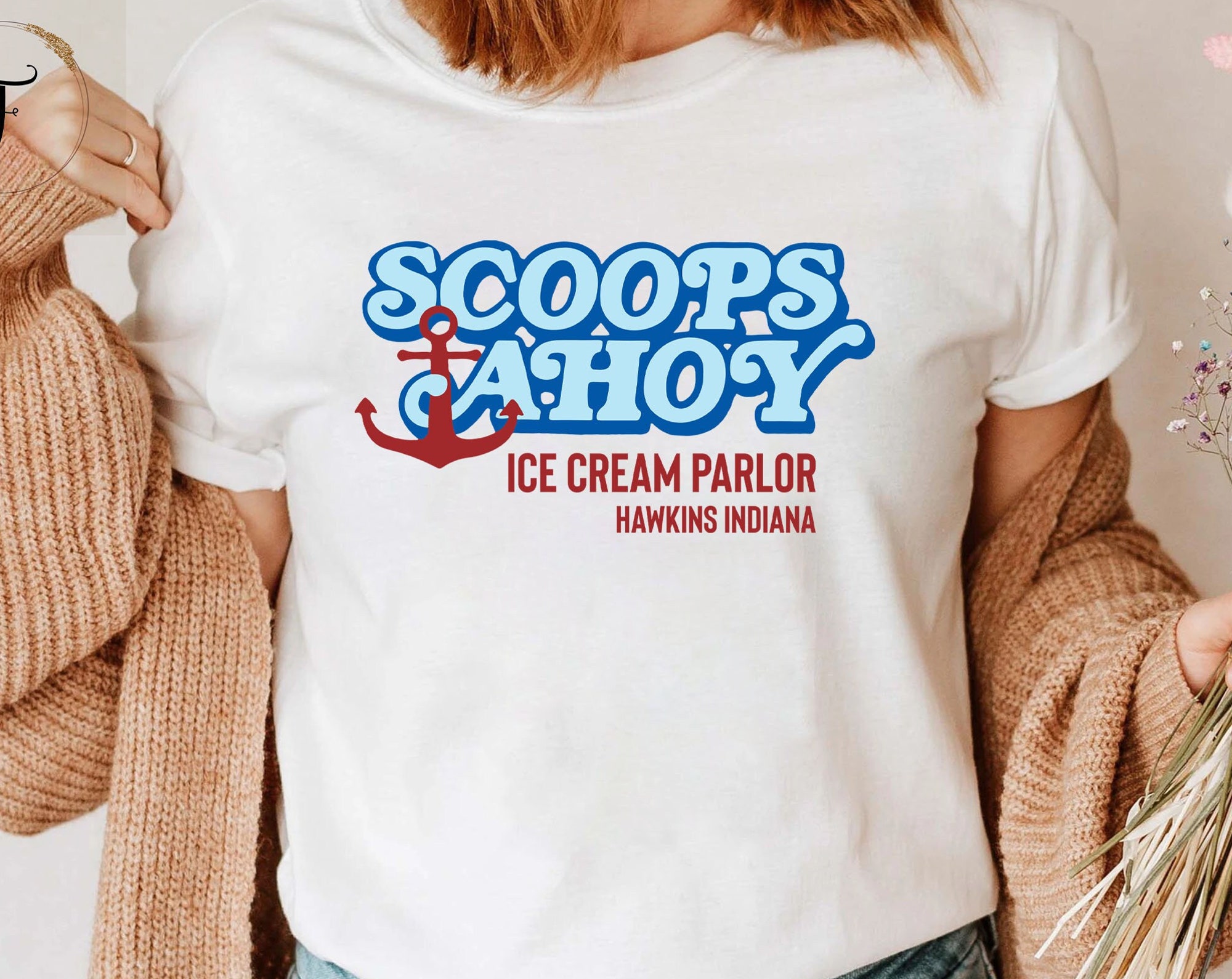 Discover Scoops Ahoy Ice Cream Parlor Shirt