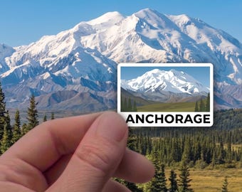 Naklejka Anchorage Alaska – Krajobraz górski