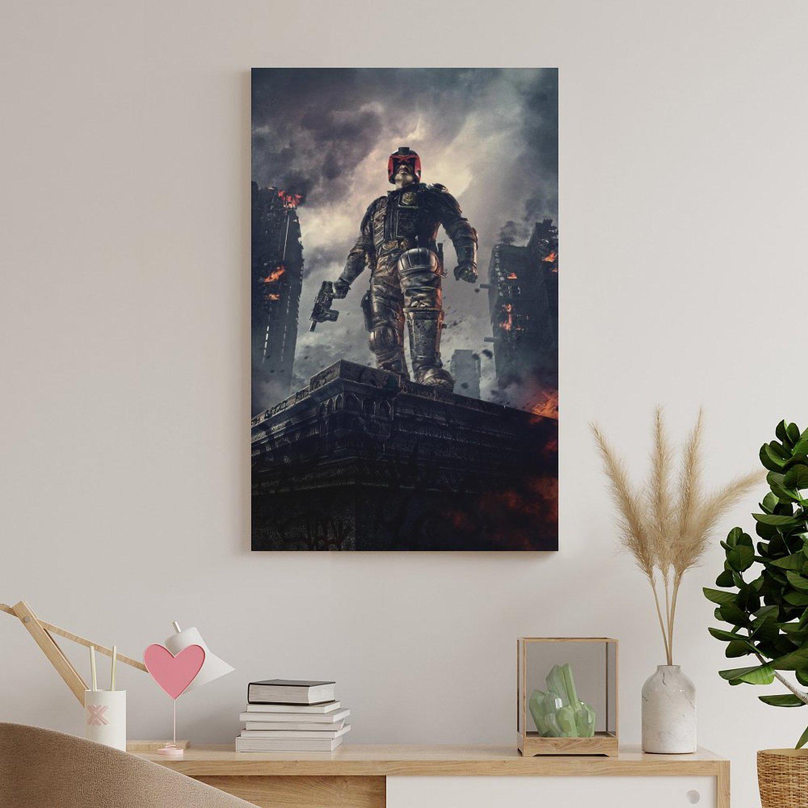 Judge Dredd Movie Poster Art Print, Living Room Decor - Etsy