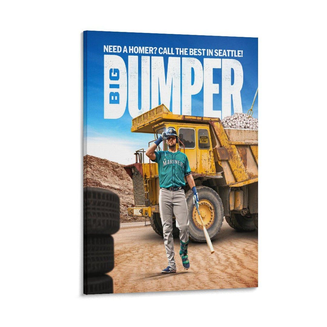 Seattle Mariners Cal Raleigh MLB Wall Art Poster Picture Print Living ...