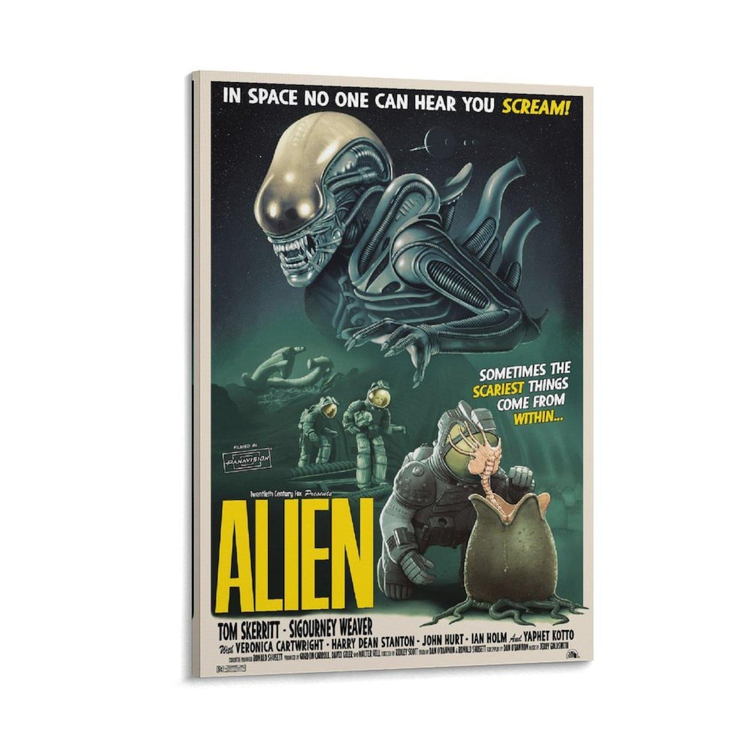 Alien 1971 Vintage Sci-fi Horror Movie Wall Art Poster Picture Print ...