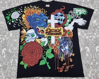 1984 OZZY OSBOURNE タトゥー Tシャツ ヴィンテージ レア コンサート