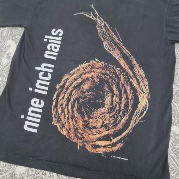 Nine Inch Nails Vintage T Shirt Large Further Down the Spiral