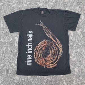 Nine Inch Nails Vintage T Shirt Large Further Down the Spiral