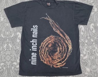 Nine Inch Nails Vintage T Shirt Large Further Down the Spiral