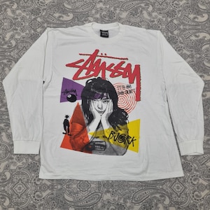 Stussy Bjork Vintage T Shirt XL Its All So Quiet Graphic Tee Streetwear