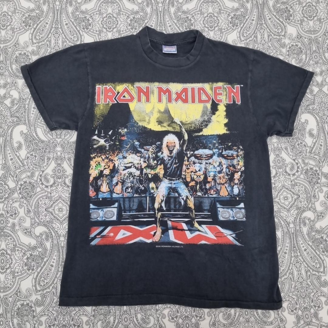 VINTAGE IRON MAIDEN KILLERS ALBUM COVER T SHIRT ADULT SMALL BLACK BAND CONCERT