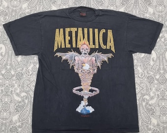 Vintage 90s Metallica Pushead T Shirt Large Size - Etsy
