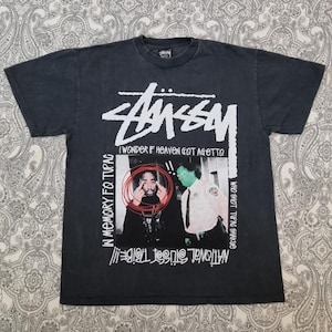 Vintage Stussy X 2pac T Shirt Large Raptee Hip-hop Streetwear - Etsy