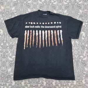 Nine Inch Nails Vintage T Shirt Large Further Down the Spiral