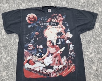 Vintage 2001 Green Day Taste the Lightning Tour Band T-shirt
