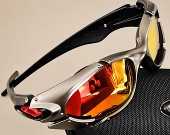 Plate X Metal Black Silver Frame Y2K Sunglasses 90s Vintage Style Wraparound Sports Shades