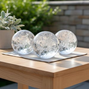 Large Clear Quartz Crystal Sphere | Polished Quartz Ball for Home Decor & Gift bild 3