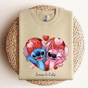 Custom Name Minnie & Mickey Love DTF Transfer Bundle | 48 Design Options | Personalized Couple Iron On | Ready to Press Heat Transfer image 13