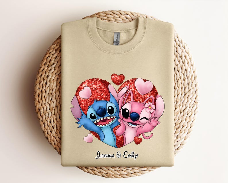 Custom Name Minnie & Mickey Love DTF Transfer Bundle | 48 Design Options | Personalized Couple Iron On | Ready to Press Heat Transfer image 13