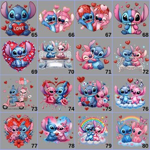 Custom Name Minnie & Mickey Love DTF Transfer Bundle | 48 Design Options | Personalized Couple Iron On | Ready to Press Heat Transfer image 6