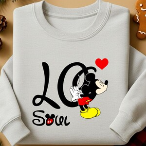Custom Name Minnie & Mickey Love DTF Transfer Bundle | 48 Design Options | Personalized Couple Iron On | Ready to Press Heat Transfer image 11
