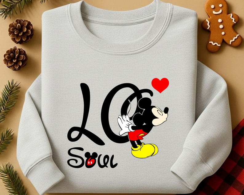 Custom Name Minnie & Mickey Love DTF Transfer Bundle | 48 Design Options | Personalized Couple Iron On | Ready to Press Heat Transfer image 11