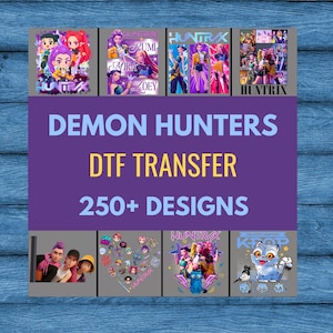 Kpop Demon Hunters DTF Transfer, Anime Idol Graphic, Ready to Press Shirt Design