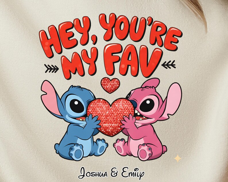 Custom Name Minnie & Mickey Love DTF Transfer Bundle | 48 Design Options | Personalized Couple Iron On | Ready to Press Heat Transfer image 8