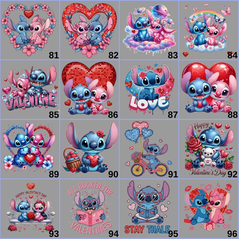 Custom Name Minnie & Mickey Love DTF Transfer Bundle | 48 Design Options | Personalized Couple Iron On | Ready to Press Heat Transfer image 7