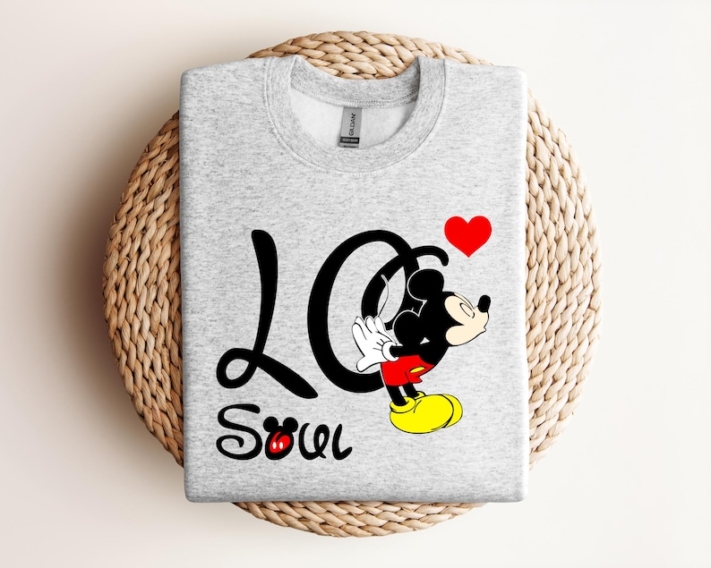 Custom Name Minnie & Mickey Love DTF Transfer Bundle | 48 Design Options | Personalized Couple Iron On | Ready to Press Heat Transfer image 10