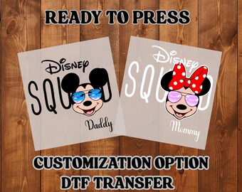 Camisetas personalizadas de Disney para toda la familia / Conjunto a juego de vacaciones de Mickey, Minnie, Donald, Daisy y Goofy / Disney personalizado