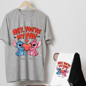 Custom Name Minnie & Mickey Love DTF Transfer Bundle | 48 Design Options | Personalized Couple Iron On | Ready to Press Heat Transfer image 15