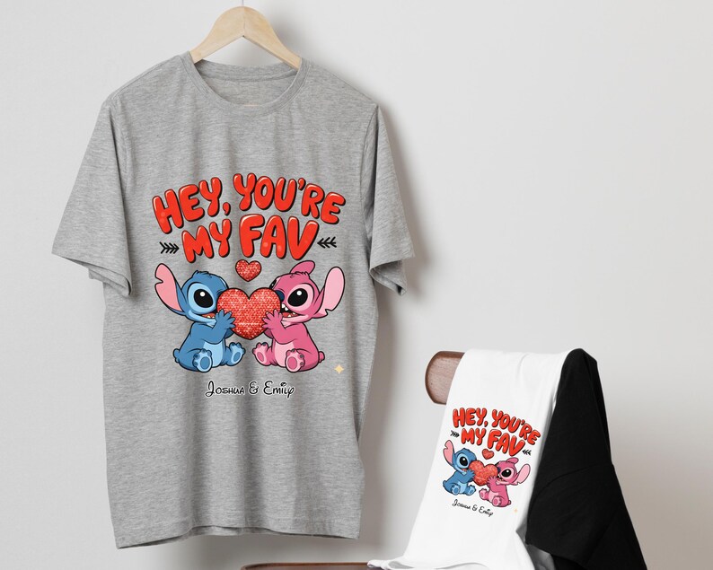 Custom Name Minnie & Mickey Love DTF Transfer Bundle | 48 Design Options | Personalized Couple Iron On | Ready to Press Heat Transfer image 15