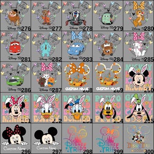 Mickey and Minnie themed Disney DTF transfer created for family trip and Disneyland group apparel. This ready to press design works on tee shirts, sweatshirts, and hoodies, offering vibrant colors and durable prints for custom heat press clothing projects.