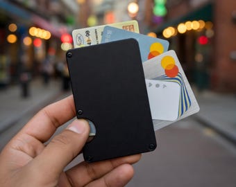 Cartera MagSafe con acceso lateral y tarjetero con resorte metálico, accesorios para iPhone