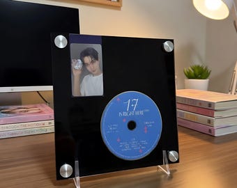 Expositor de CD y tarjetas fotográficas de K-POP, decoración acrílica personalizada coreana