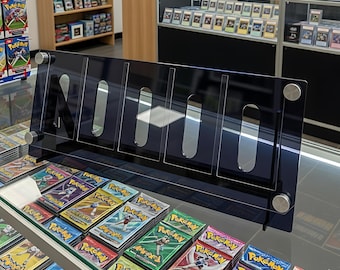 Raw Sports Card Holder, Acrylic Trading Card Showcase, Asymmetrical 5-Slot Organizer