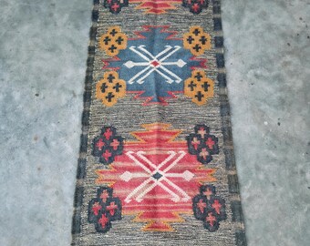 Rugs For Living Room - Wool Jute Rug Vintage Rugs Handmade Custom Size Bedroom Rug Woven Hallway Area Rugs Kilim Runner Rug Gifts 8x10