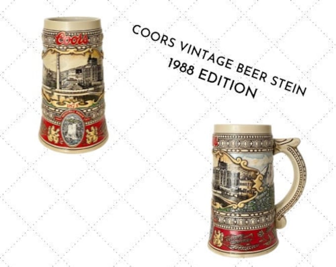 Rare Vintage COORS Beer Stein 1988 Vintage Beer Stein Gift Giving