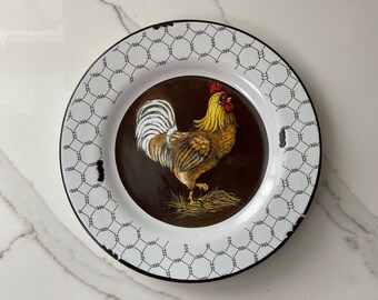 decorative rooster plates