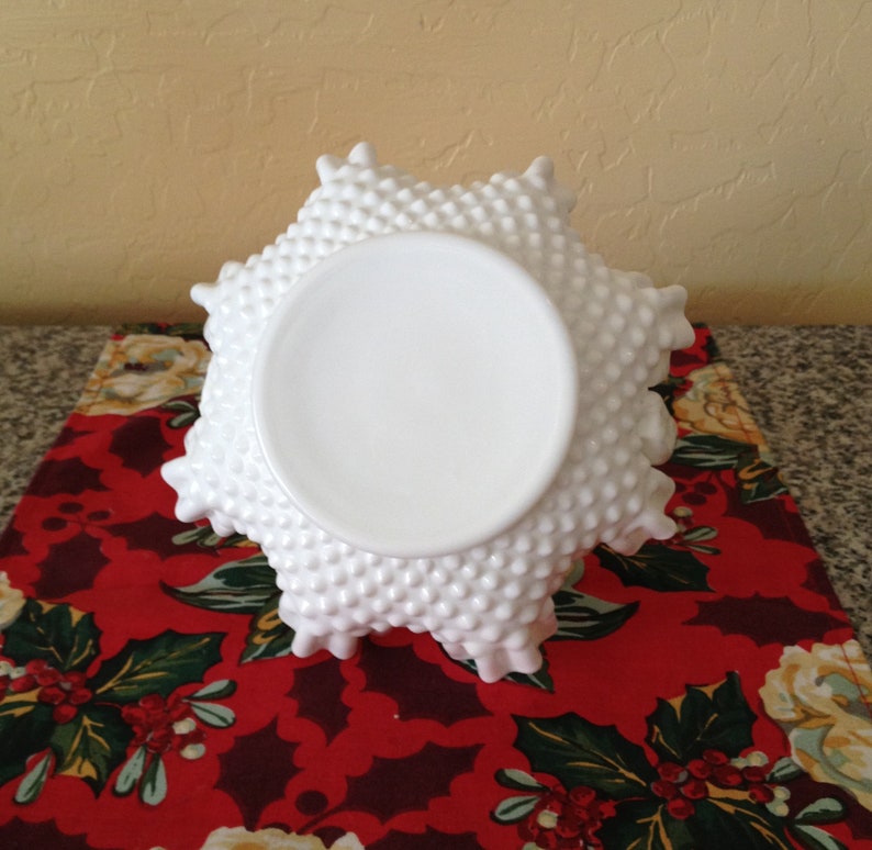 Vintage Milk Glass Candy Dish With Handle Vintage Fluted Etsy