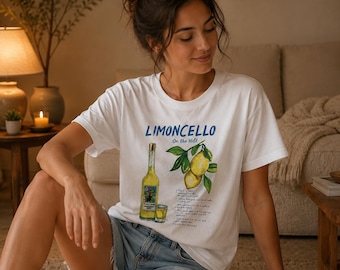 Koszulka Limoncello Spritz | Koszulka Comfort Colors® Italy | Koszulka Vintage Signature Cocktail Lemon | Koszulka na ramiączkach Summer Vacation