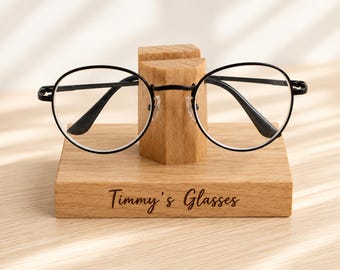 Fathers Day Gift, Gift for him, Wooden Glasses Stand, Custom Glasses Stand, Gift for Father, Grandad, Teacher, Brother, Home Decor