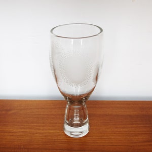 Vintage Bengt Orup Johansfors Clear Glass Vase image 1