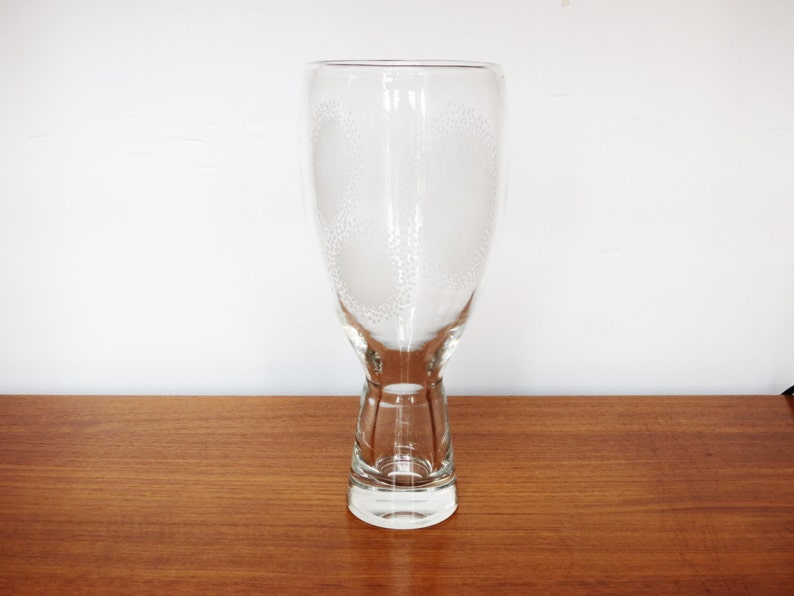 Vintage Bengt Orup Johansfors Clear Glass Vase image 2