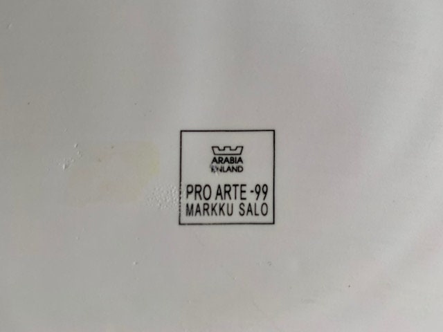 Arabia Finland Pro Arte Kayak Bowl Designed by Markku Salo