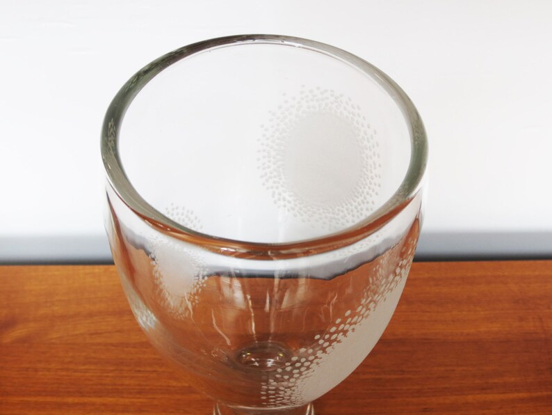 Vintage Bengt Orup Johansfors Clear Glass Vase image 3