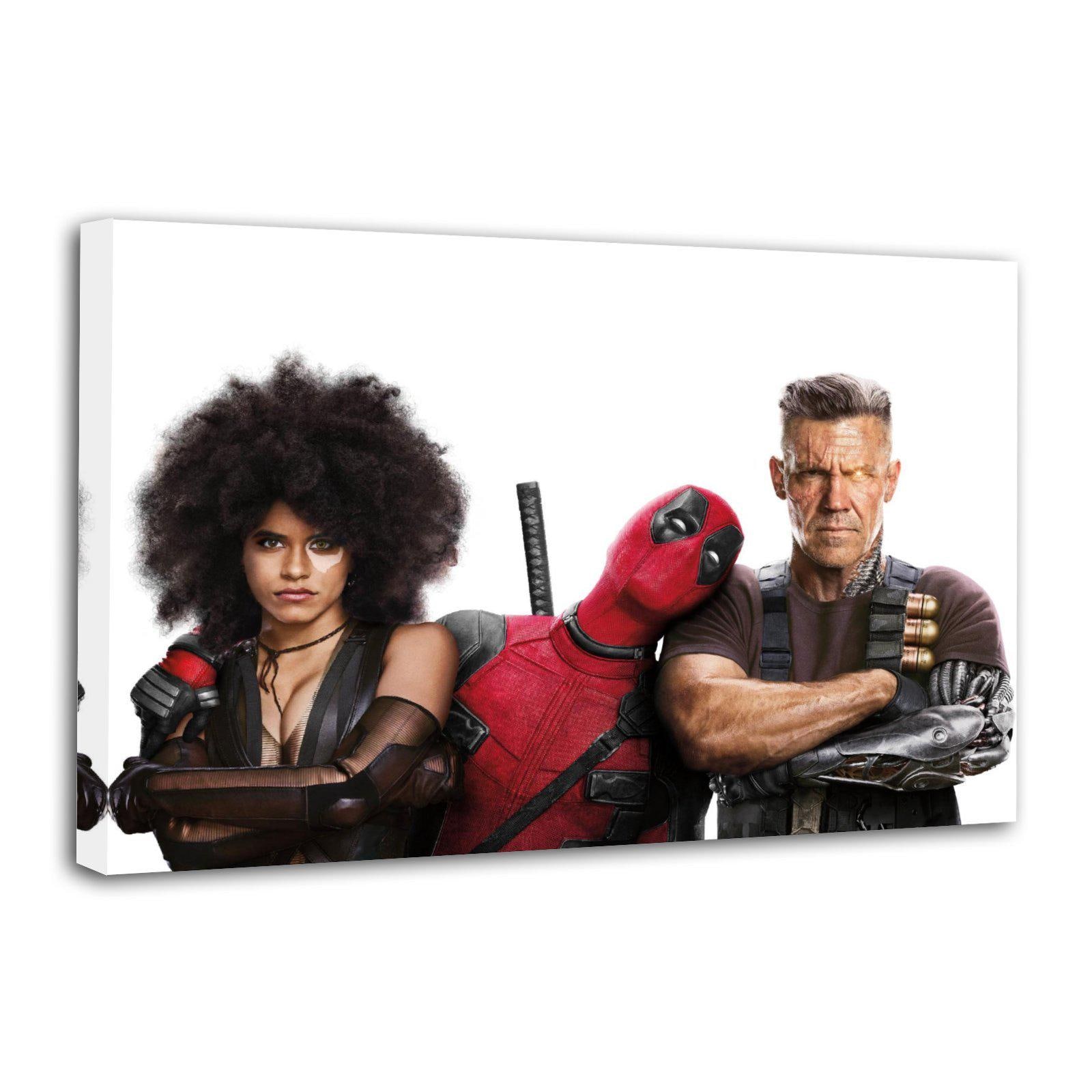 Deadpool, Domino, Cable Canvas Print, Superhero Trio Wall Art