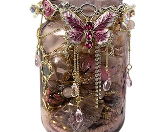 Barattolo dei gioielli, gioielli misteriosi, gioielli a sorpresa, portagioie misterioso, barattolo dei gioielli, gioielli vintage, scatola