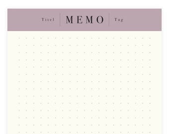 Memo Note Pad A6 – 75 Pages