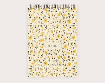 To-Do List A5 | Boho Floral Pattern Nr. 1 | 60 Pages