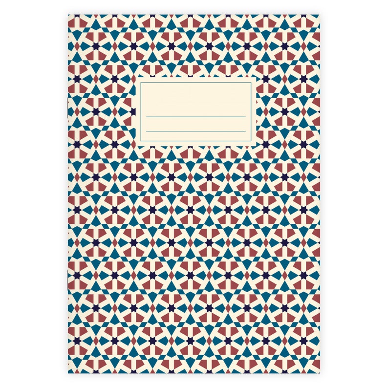 Notebook Stapled A6 Moroccan 7 journal note pad memo image 7